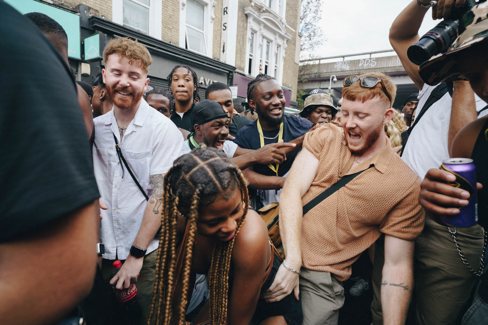 Crowds dancing at Notting Hill Carnival 2022
