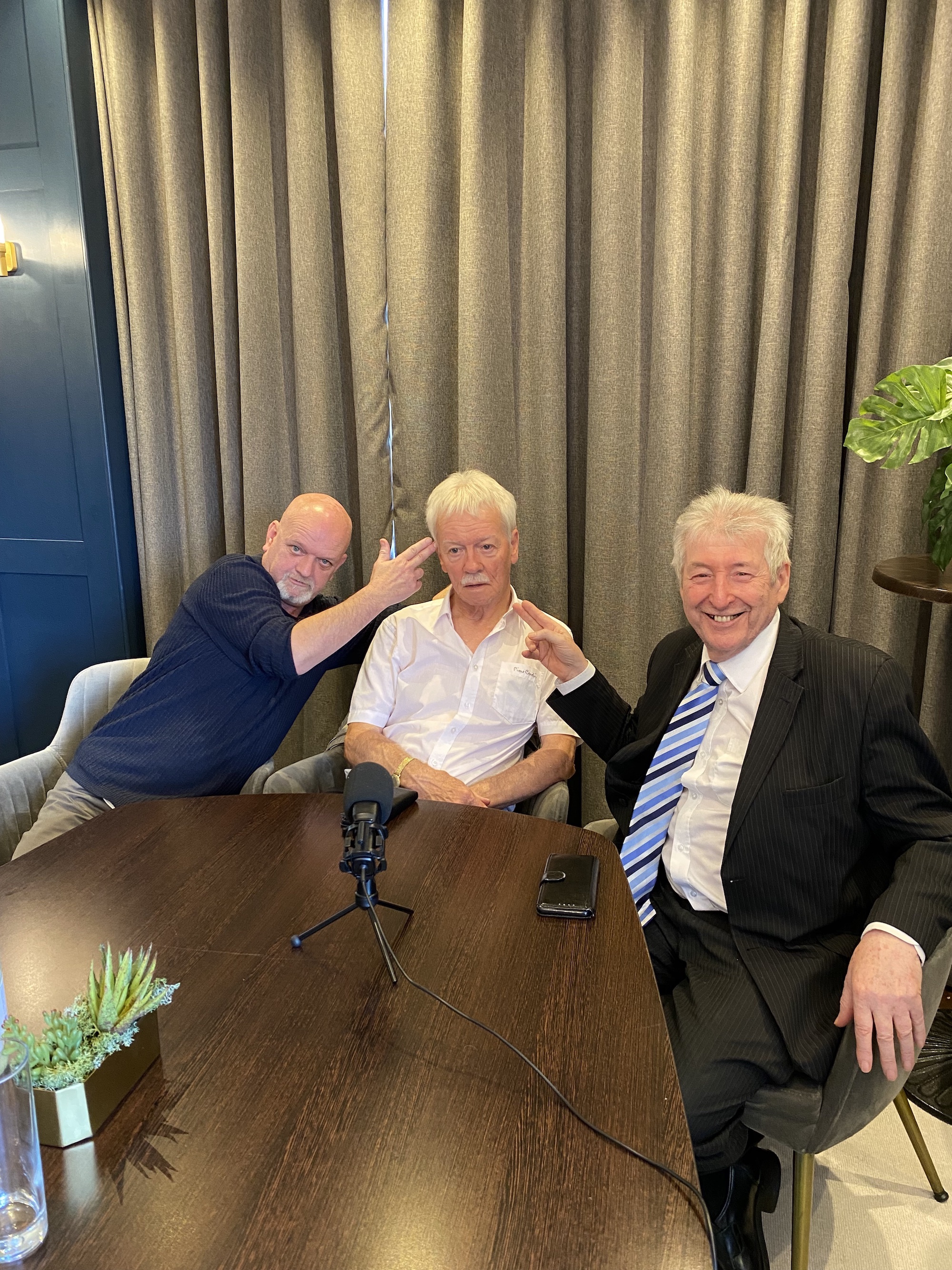 Northern Boys Norman Pain, Patrick Karneigh and Kevin with the writer